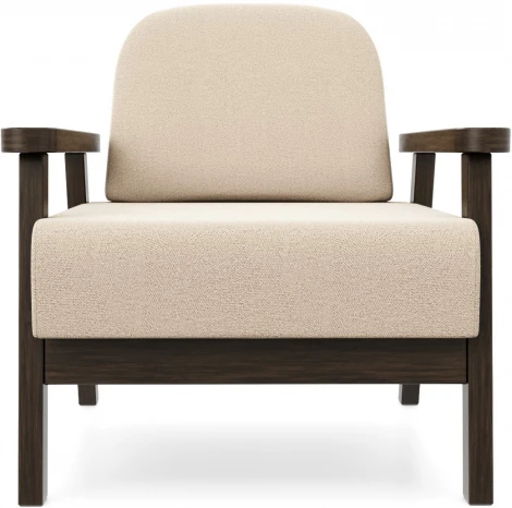 Кресло Arsko Флори венге велюр бежевый