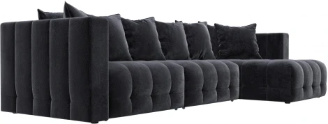 Диван угловой Лига-052 НПБ Лонг угол универсальный Лига Диванов (Велюр) арт.128822