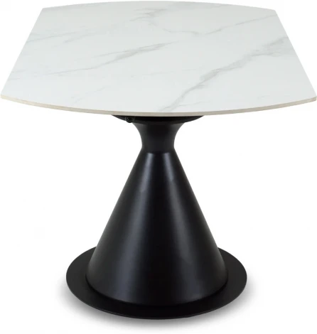 Раскладной обеденный стол Pion ОГОГО Обстановочка! (Керамика/Белый,Черный) арт.926809