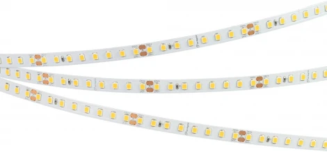Светодиодная лента RT-A128-8mm 24V Warm3000 (10 W/m, IP20, 5m) (Arlight, высок.эфф.150 лм/Вт) 038758(1)
