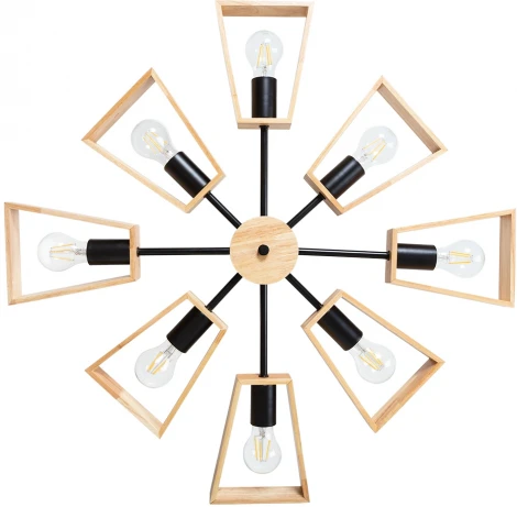 Потолочная люстра на штанге Arte Lamp Brussels A8030PL-8BK (220V)