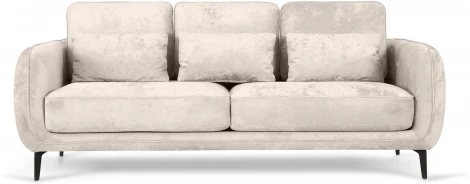 Диван Amsterdam трехместный ОГОГО (арт.786588), (Ткань,Велюр/Бежевый)