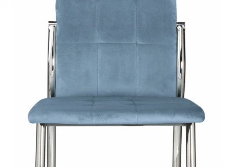 Обеденный стул на металлокаркасе Woodville Farini blue 11845