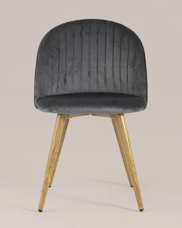 Стул Stool Group Лион Страйпс велюр серый УТ000004870