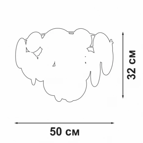 Потолочная люстра Vitaluce V5828-8/6+1PL (220V)