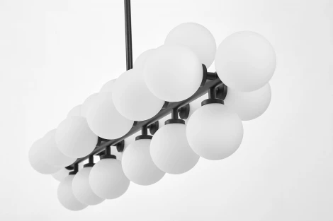 Потолочная люстра на штанге Lumina Deco Marsiada LDP 6033-24 BK