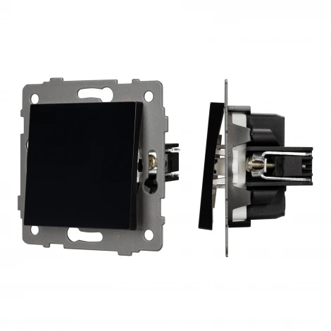 Механизм выключателя одноклавишный проходной SWT-MKP1-PL-BK-V (250V, 10A) (Arlight) 049872