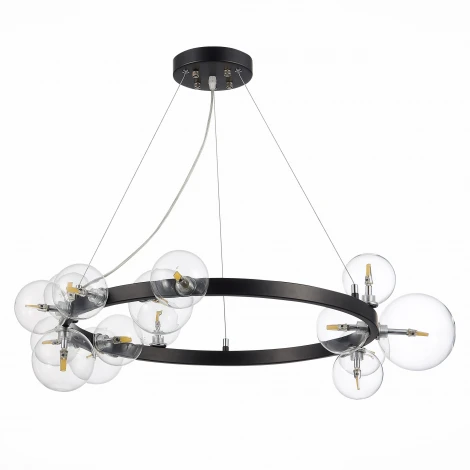Подвесная люстра ST Luce Necton SL1165.403.15 (220V, на тросе, шарики, молекулы)