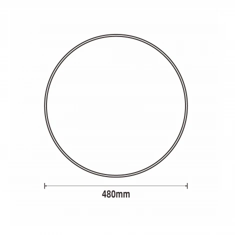 Светодиодный светильник потолочный 80W CCT 3000-6500K, с ПДУ черный матовый Lumin'arte Macaron CLL58