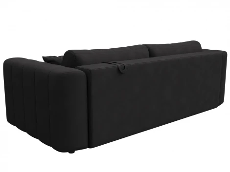 Диван прямой Лига-062 НПБ (ДСП,Фанера,ХДФ/Пластик/Замша/Коричневый) Лига Диванов 130282