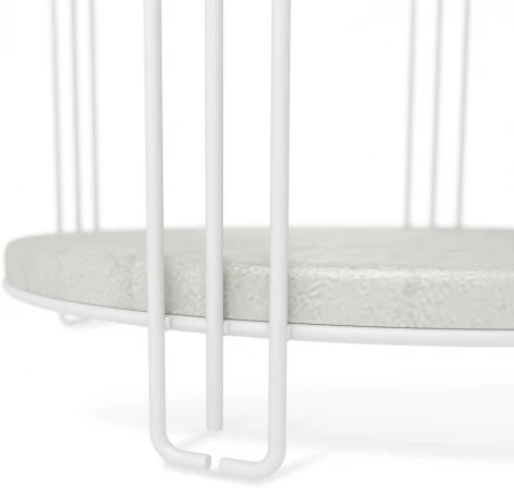 Столик кофейный Sheffilton SHT-CT33-1 белый муар/бетон лофт от фабрики Sheffilton