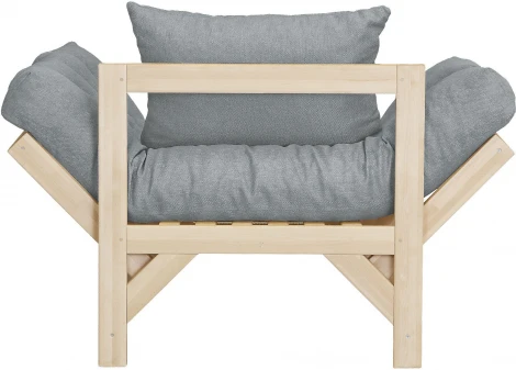 Кресло Бинго ткань браво grey, каркас лак Mebelik арт.009196