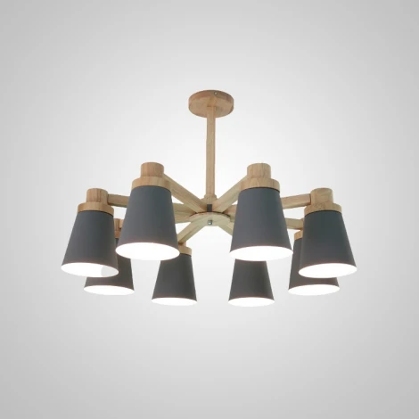 Потолочная люстра на штанге Prop 8 Grey ImperiumLoft Prop01 (191994-23) (220V)