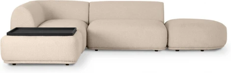 Диван Fabro ОГОГО (арт.853844), (Букле,Ткань/Бежевый)