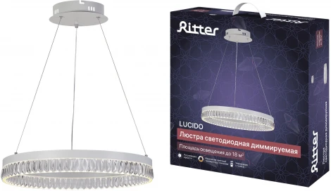 Подвесной светильник светодиодный с ДУ Ritter Lucido 52934 1