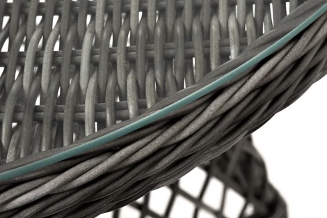 "Алиса" кофейный комплект из искусственного ротанга, цвет графит 4SIS арт.УТ-00007671