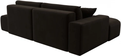 Диван угловой Лига-036 НПБ Модерн левый угол (Коричневый/Микровельвет) Лига Диванов арт.121400L