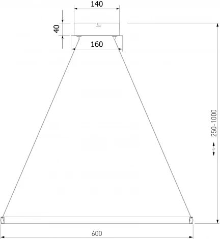 Подвесной светильник Eurosvet Collars 90264/1 латунь (регулировка яркости, LED, 220V, пульт управления, на тросе, кольцо)