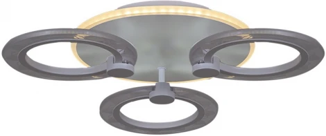 Потолочная люстра светодиодная на штанге с пультом Reluce 20309-0.3-3+1 WT 57W (220V, кольцо)