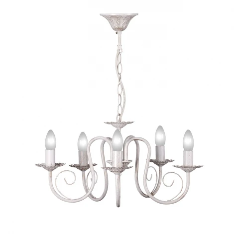 Люстра подвесная Day&Night, 5 ламп, белый с золотом