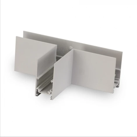 Коннектор Т-образный для накладного магнитного шинопровода AM Group MAGNET AM401 LL-20B 90° Т-образный WH (48V)