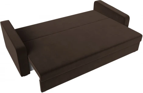 Диван прямой Лига-009 (Коричневый/Микровельвет) Лига Диванов арт.118053