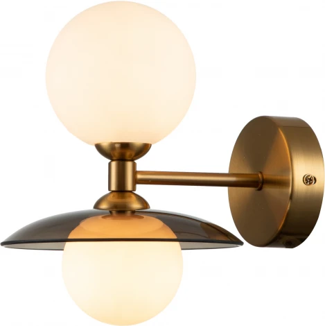 Бра настенное Jazz V000167 (11020/2W Brass) (220V, шар)