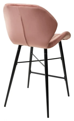 Полубарный стул M-City MARCEL BLUVEL-52 PINK (H=65cm), велюр