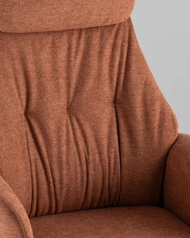 Кресло офисное TopChairs Neoma терракотовый ткань УТ000041774