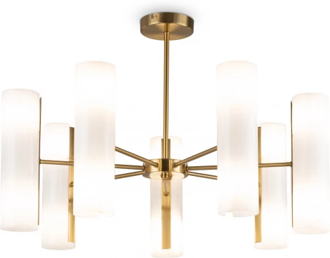 Потолочная люстра на штанге Freya Fiore FR5368CL-14BS (220V, круглые)