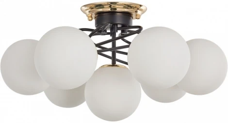 Потолочная люстра Arte Milano Neapolis-76408 276408/6+1 BK/GD (220V, шар)