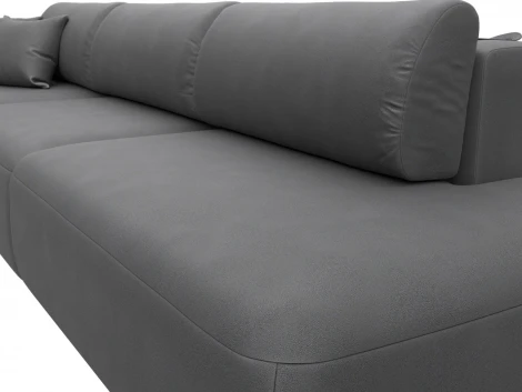 Диван прямой Лига-036 НПБ Модерн Лонг подлокотник слева Лига Диванов (Замша) арт.127701L