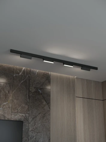 Трековая система в сборе магнитная накладная 48V 48W Hesby Lighting ElDeko HSBL_kompl_E004_NI2B4K