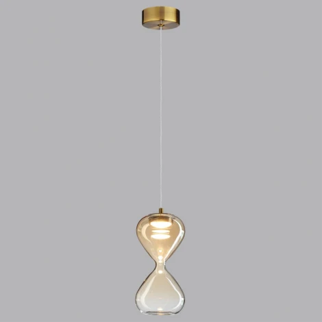 Подвесной светильник Odeon Light Glessi 5093/4LA античн.бронза/янтарный градиент/прозрачн./металл/стекло LED 4W 4000K (220V, на проводе)