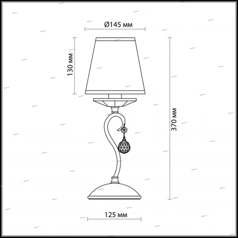 Интерьерная настольная лампа Odeon Light Kvinta 2274/1T