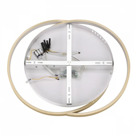 Потолочная большая люстра Lumion Twist 8020/75CL шампань/белый металл/акрил LED 75W 220V 3000-6000K