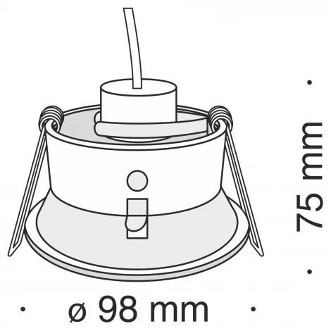 Встраиваемый светильник Yin GU10 1x50Вт Maytoni Technical DL030-2-01W (220V)