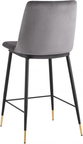 Стул полубарный Stool Group Мелисса велюр темно-серый УТ000035752
