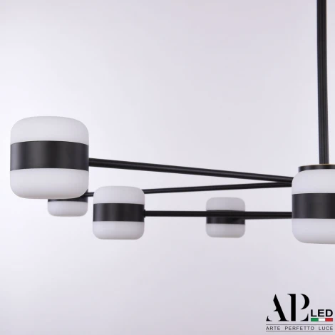 Потолочная люстра на штанге светодиодные APL LED Ferrara 3307.6296-10 Black