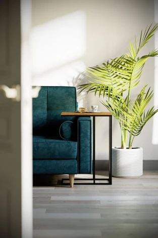 Стол придиванный Агами дуб американский/чёрный от фабрики Mebelik