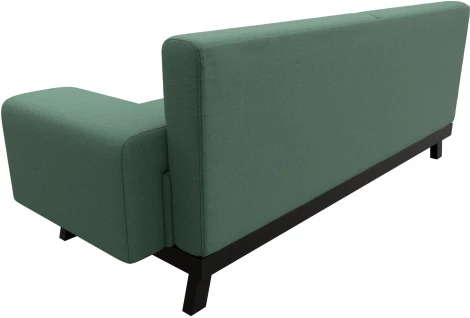 Диван кухонный прямой Мюнхен (Зеленый/Рогожка) Лига Диванов арт.123199