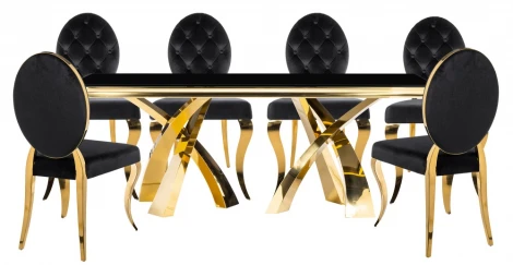 Обеденная группа Woodville Иге (Металл, Ткань, Стекло) арт.599467