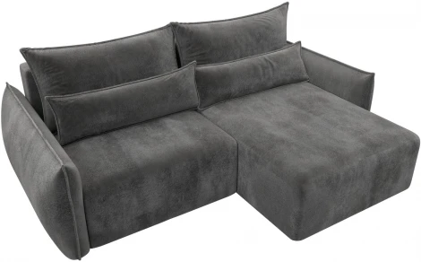 Диван угловой Лига-051 НПБ угол универсальный Лига Диванов (Велюр) арт.128654
