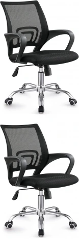 Кресло офисное TopChairs Simple New черный 2 шт УТ000038259