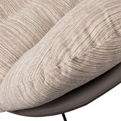 Кресло BLISS латте, экокожа, шенилл Bradex Home FR 1084