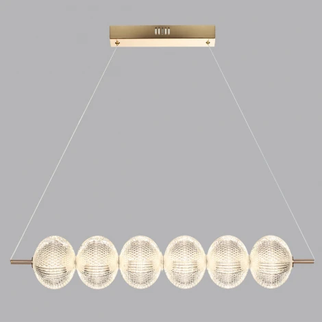 Подвесной светильник Lumion Caprice 6577/36L золото/прозрачный/металл/пластик LED 36W 220V (на проводе, шарики)
