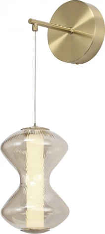 Бра ST Luce Spine SL6136.201.01 золото/коньячный LED 1*6W 3000K (220V)