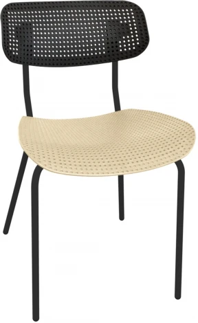 Стул SHT-S85М черный/бежевый/черный муар Sheffilton 6231798807