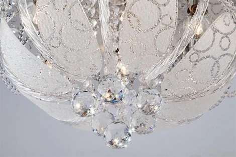 Потолочная люстра Eurosvet Disco 80100/8 хром/голубой