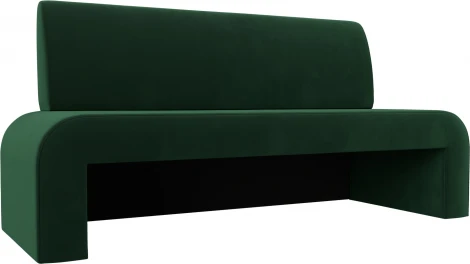 Диван кухонный прямой Кармен (Зеленый/Велюр) Лига Диванов арт.126082